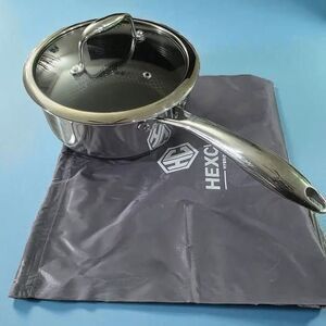 HexClad 3QT Saucepan NIB — Hybrid Stainless Nonstick Pot